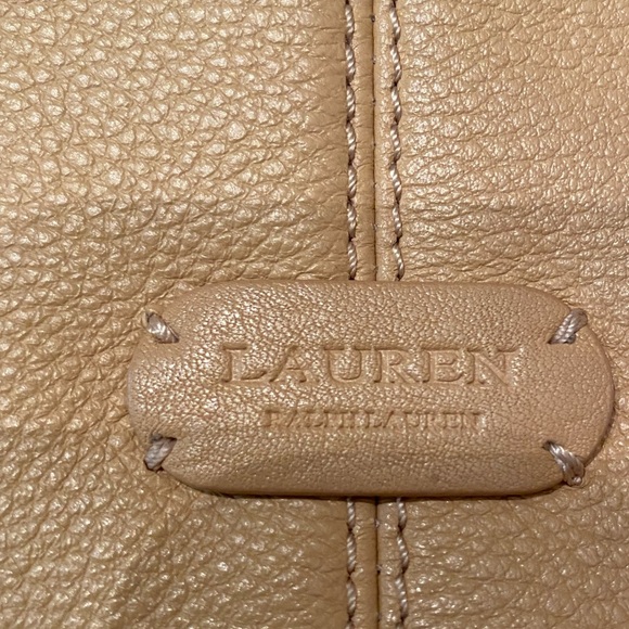 RALPH LAUREN LEATHER SHOULDER BAG - Picture 6 of 11